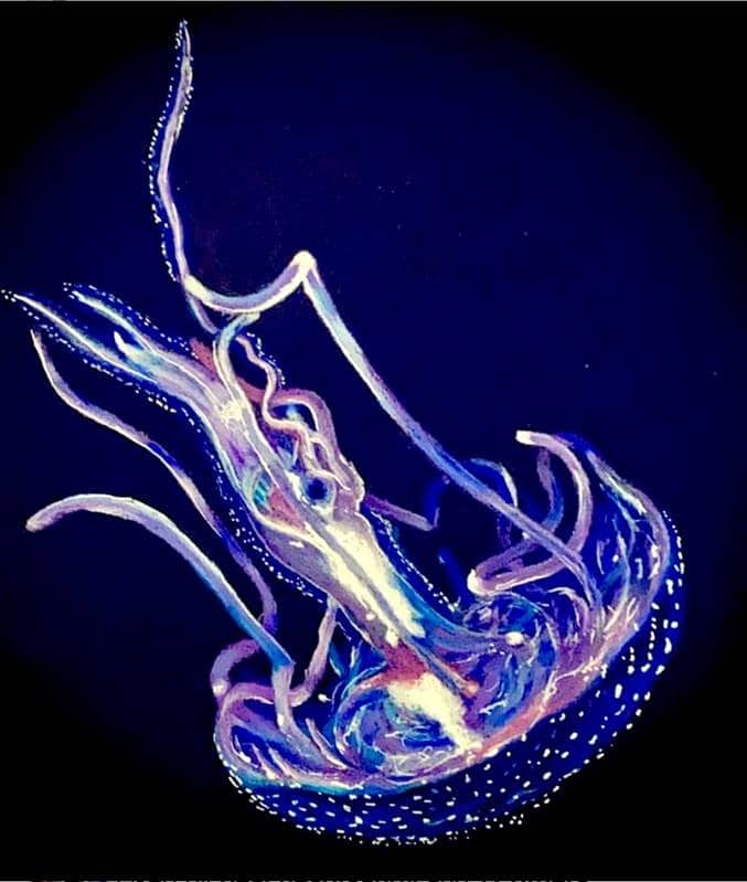 a jelly fight painting
