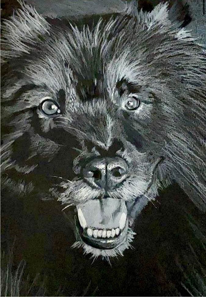 a bear painting