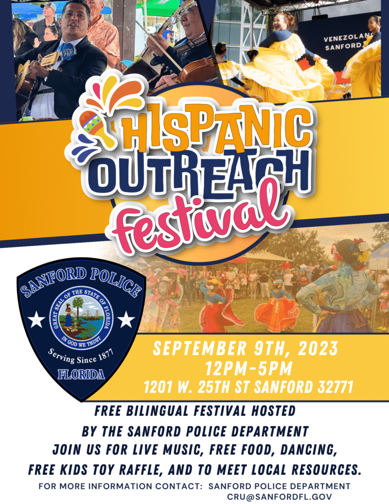 Hispanic outreach festival 2023 flyer