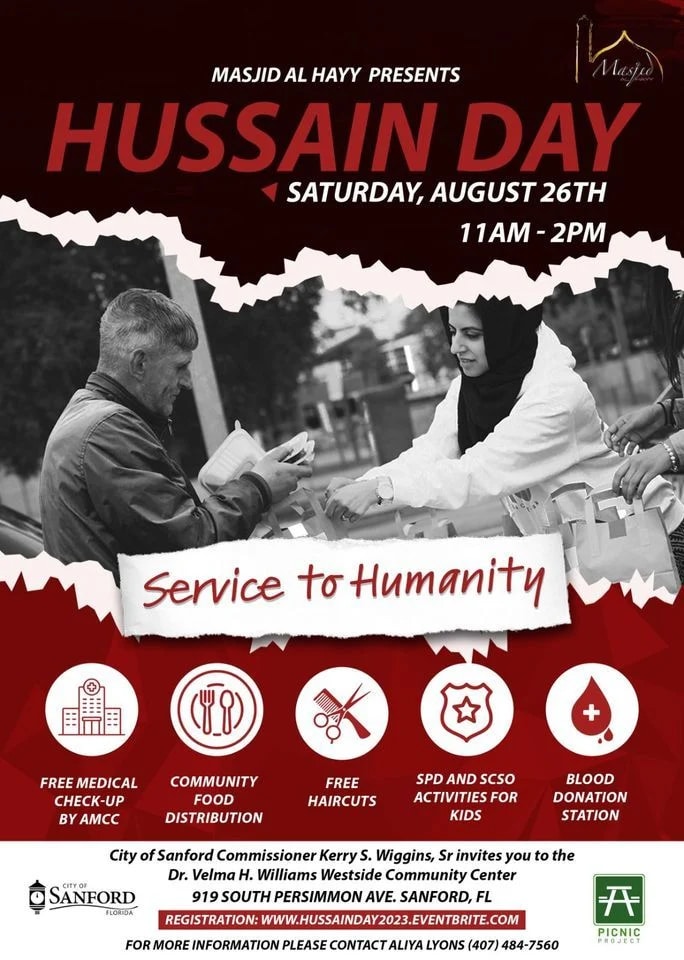 Hussain Day 2023 flyer