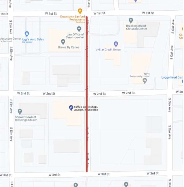 map of Tuffy's Fall Festival