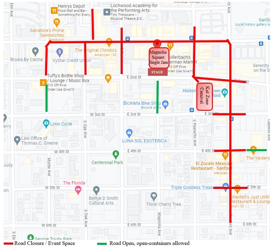 map for Jingle Jam 2023