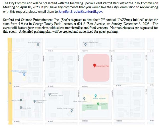 a notice about the request for the 2nd annual JAZZmas Jubilee