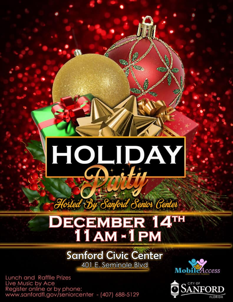 Sanford Senior Center Holiday Party 2023