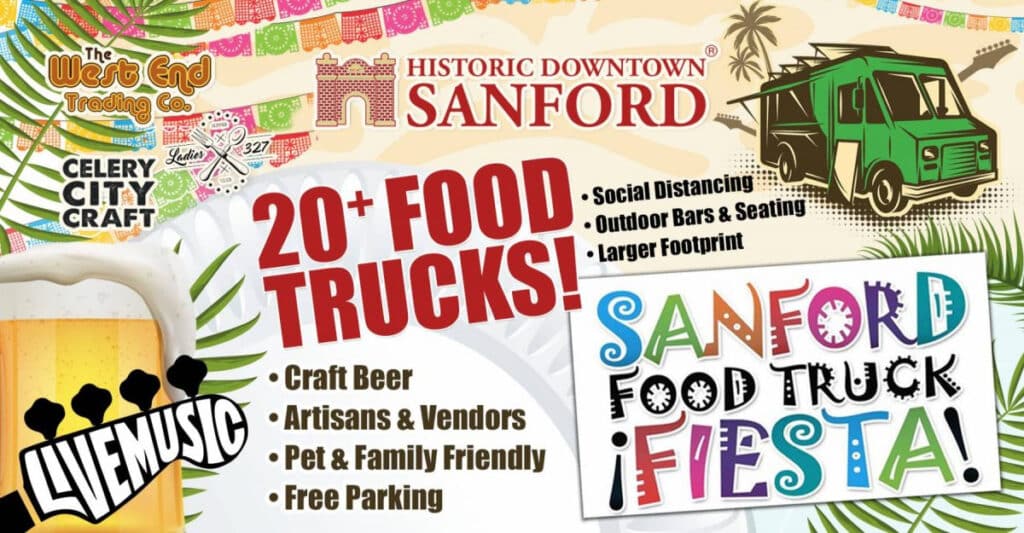 Advertisement for the Sanford Food Truck Fiesta