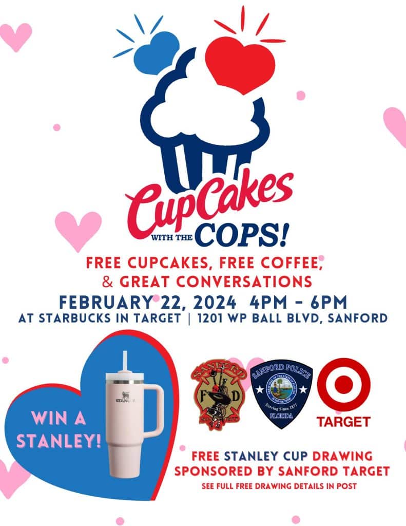 Cupcakes with Cops February 2024 graphic