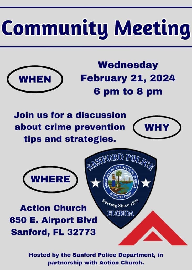 February 2024 Community meeting with Sanford Police Department