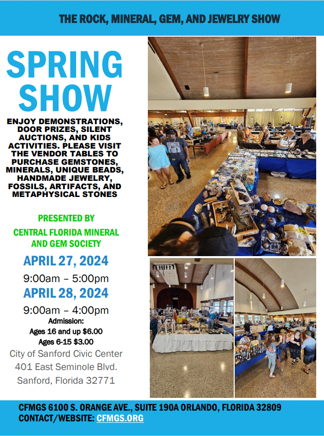 2024 Spring Show informational flyer