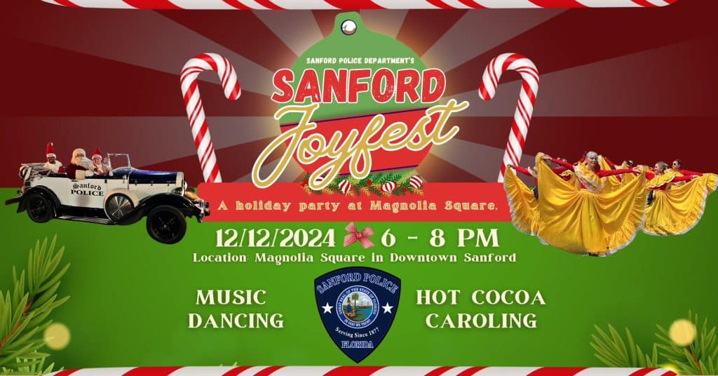 flyer advertising 2024 Sanford Joyfest