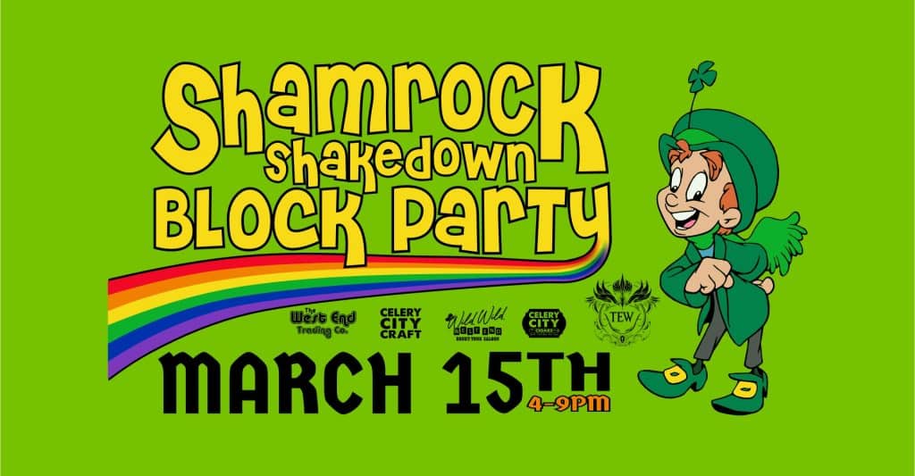 Shamrock Shakedown Block Party infographic