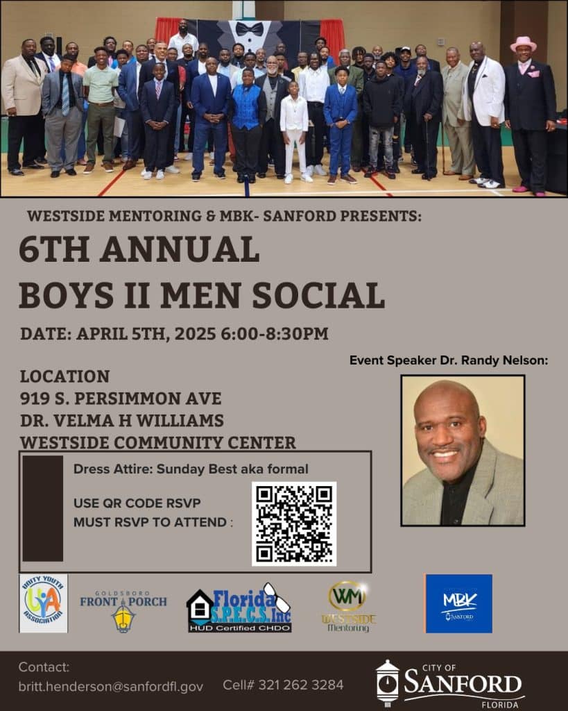 Flyer for the 6th Annual Boys II Men Social