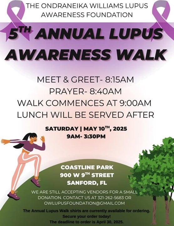 flyer for the Lupus Awareness Walk