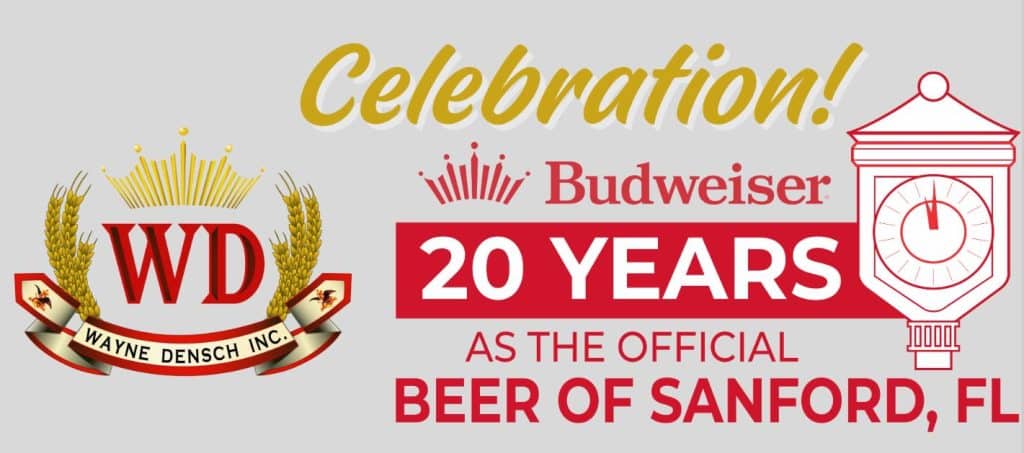 20 years of Budweiser being the official beer of Sanford