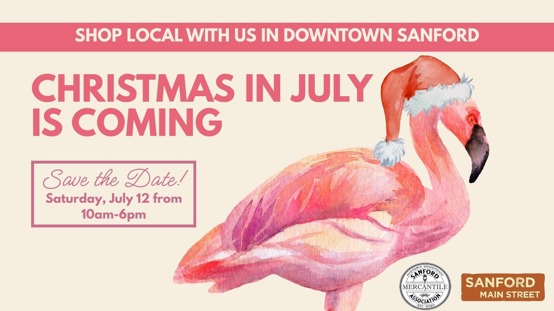 Christmas in July downtown Sanford 2025