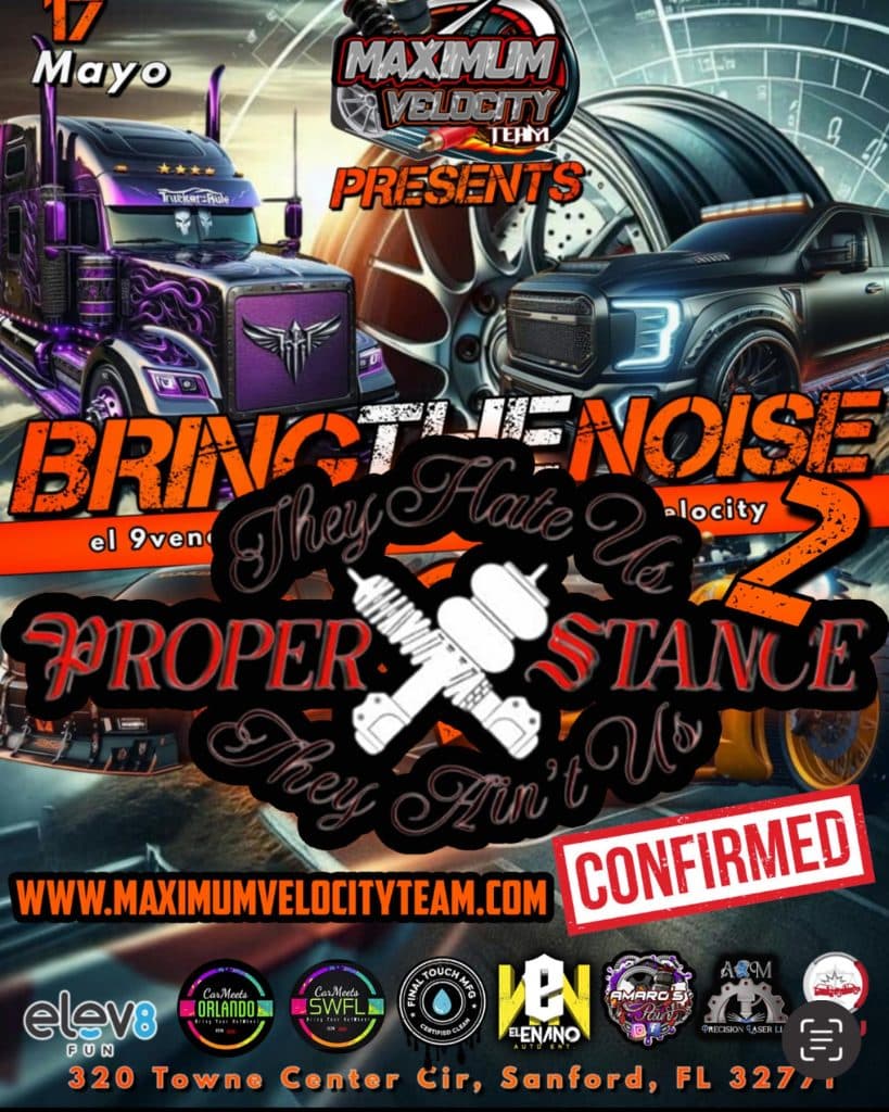Proper Stance monster truck event graphic