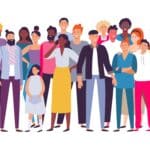 a group of people highlighting how vast and varies a community can be