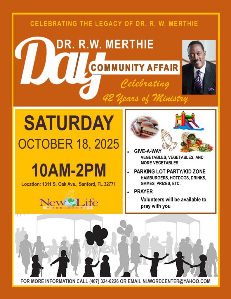 flyer for Dr. R.W. Merthie Day