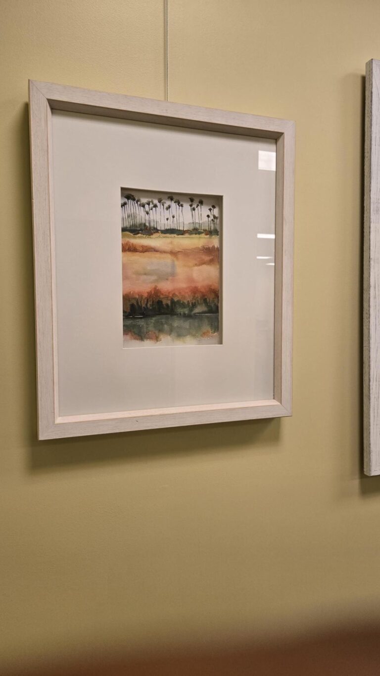 a watercolor landscape