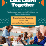 Lunch and Learn Seniors informational flyer
