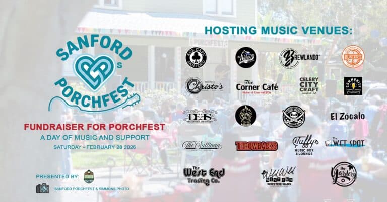 Graphic for a fundraiser for porchfest