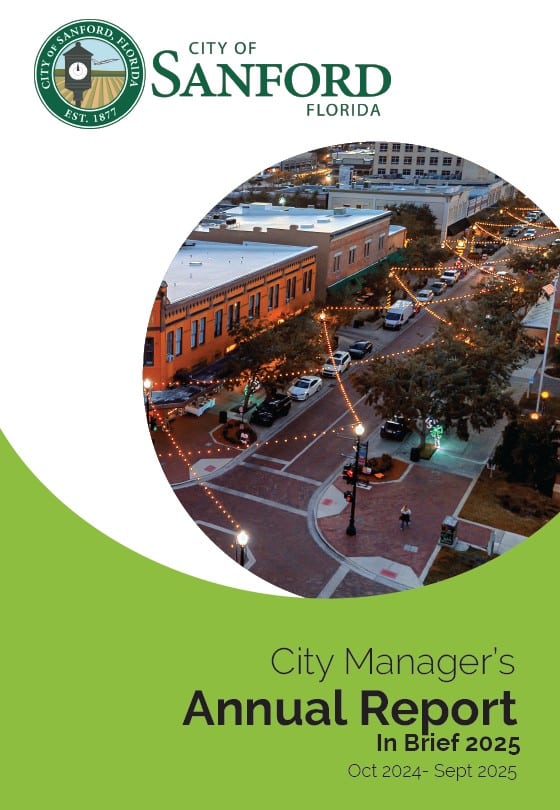 Opening page for the City Manager's Fiscal Year 2025 report