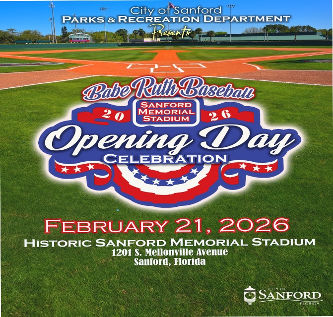 graphic for Opening Day of Babe Rush Baseball for 2026