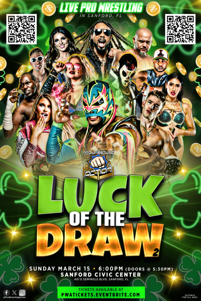 The 2026 Luck of the Draw event took place on Sunday, March 15, 2026.