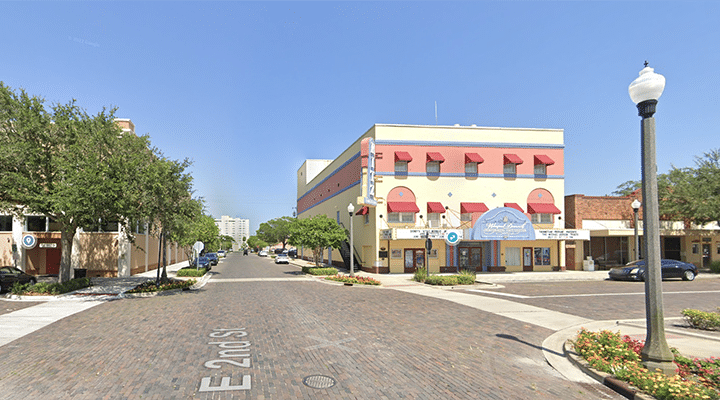 2nd Street new streetscape with new bricks laid.