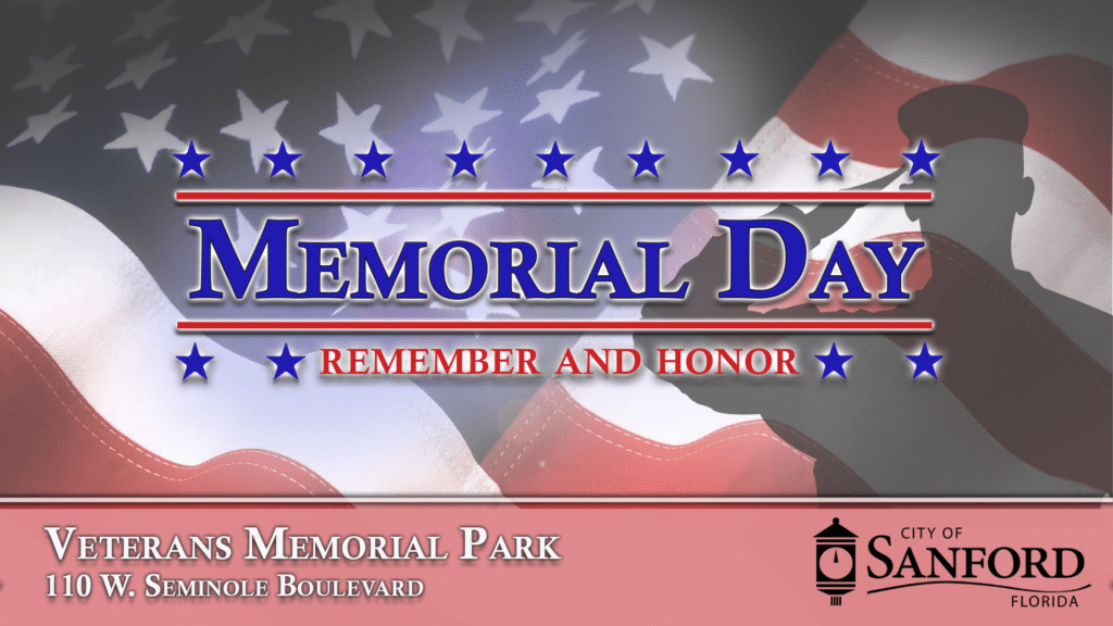 Memorial Day Honor and Remember - Join us in Veterans Memorial Park on Memorial Day 2026.